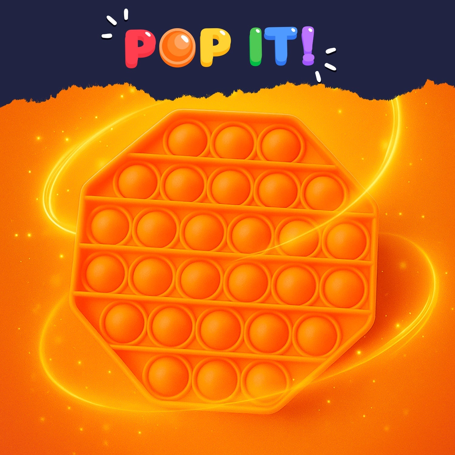 Premium Hexagon Shape Silicone Pop It Fidget Toy (1 Pc) Premium Hexagon Shape Silicone Pop It Fidget Toy (1 Pc)